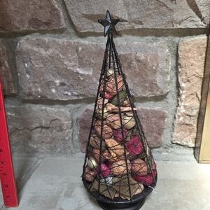 Home Essentials Black Wire Tree with Multicolor Ornaments